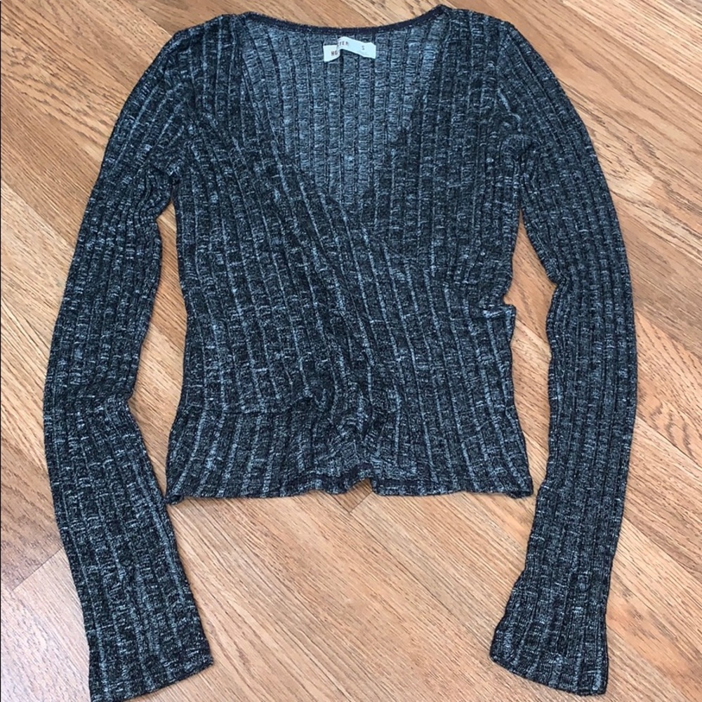 Wrap around v neck